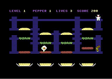 Animation aus dem Spiel "Burger Time"
