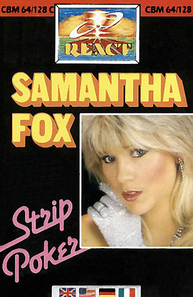 An 8bit strip poker game featuring Samantha Fox So the C64 was probably the