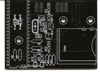 Platine mit Bestückungsdruck