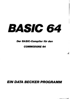 Titelseite im Handbuch des BASIC 64 Compilers.