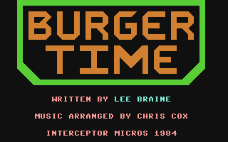 Titelbild von Burger Time