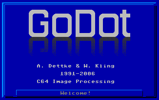 Startbildschirm von GoDot