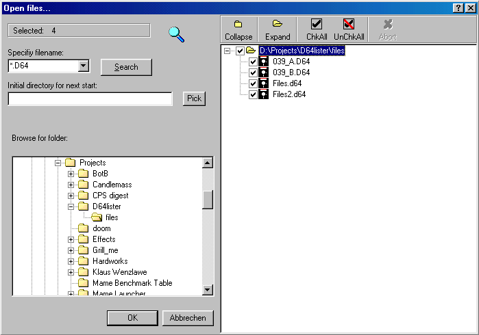Datei:D64Lister 3 Extended OpenDialog.png