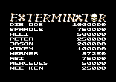 Datei:Exterminator Highscore Werner.png