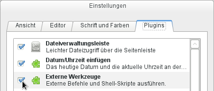 Datei:Gedit Crossdev Einstellungen.png