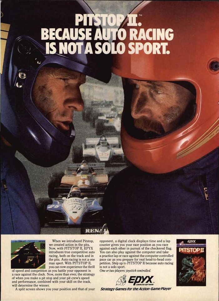 PIT STOP II C64 COMMODORE 64 NEUF NEW JEU EPYX
