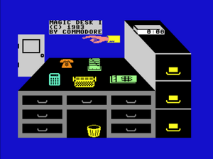 Startbildschirm von Magic Desk I (Type and File)