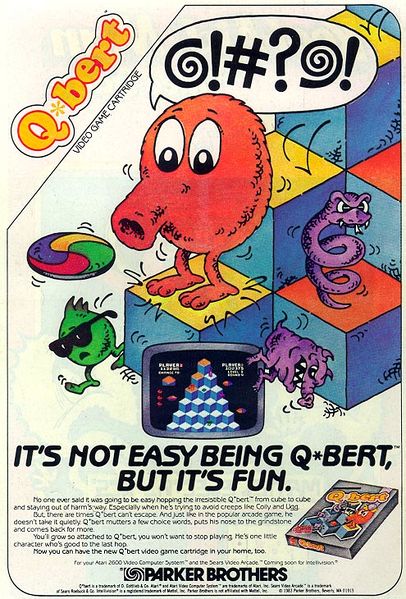 Datei:Qbert (Parker Brothers) Advertisement 2.jpg