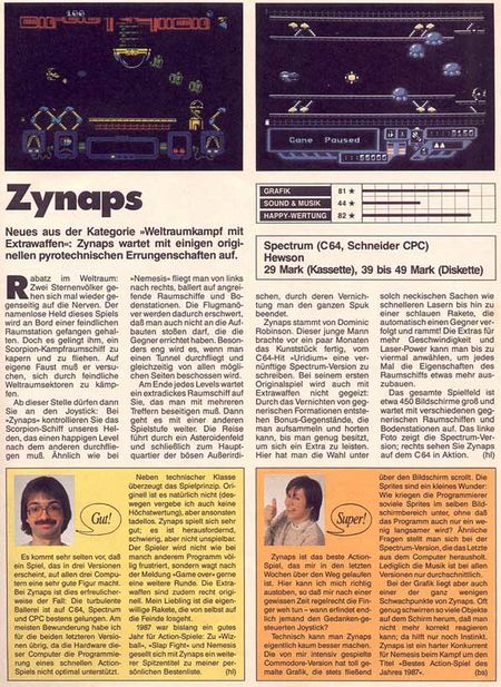 Zynaps – C64-Wiki