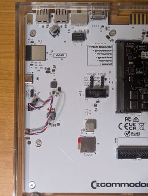 C64U Mainboard Linke Seite