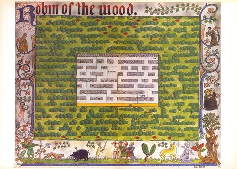 Landkarte zum Spiel "Robin of the Wood" - (Klick für größere Darstellung)