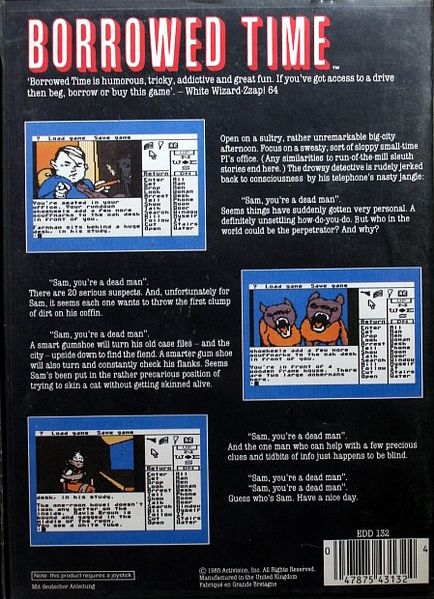 Datei:BorrowedTime(Activision)(UK)(Disk)BackCover.jpg