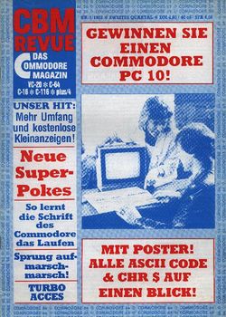 CBM REVUE, Nummer 5, 1985, Titelcover