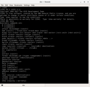 c1541-Hilfe (Befehle)