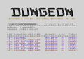 Das Spiel "Dungeon" (1989).