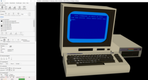Startbildschirm C64-Emulator YACE64.