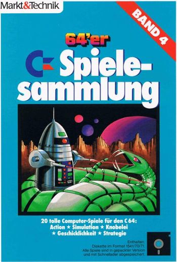 Cover, bzw. Buchdeckel der 64'er Spielsammlung - Band 4