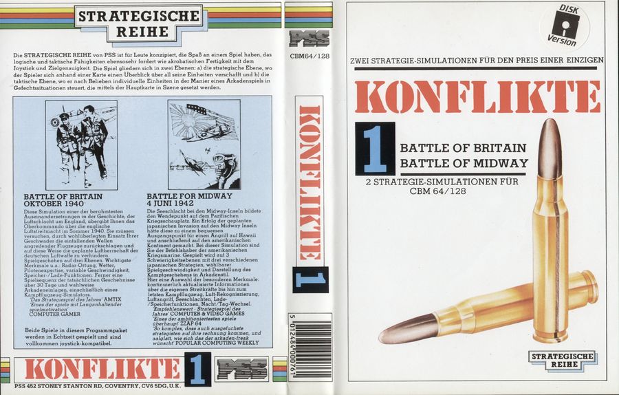 Konflikte Vol. 1 Front- und Backcover