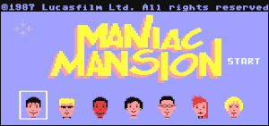 Titelbild vom Spiel Maniac Mansion