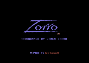 Zorro Titelbildschirm