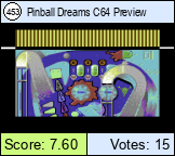 Pinball Dreams C64 Preview