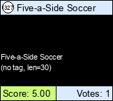 Five-a-Side Soccer